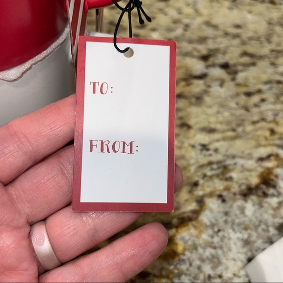 Peppermint & Pine • Naughty Nice Stackable Stonewear Mug Set • Red White • 18oz - Picture 9 of 9